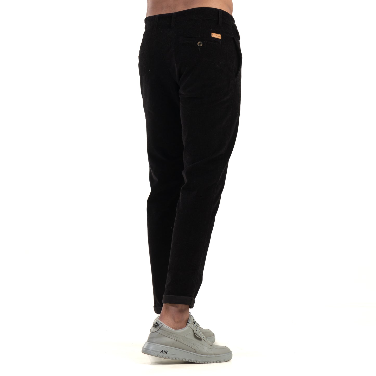 Black Corduroy Chinos