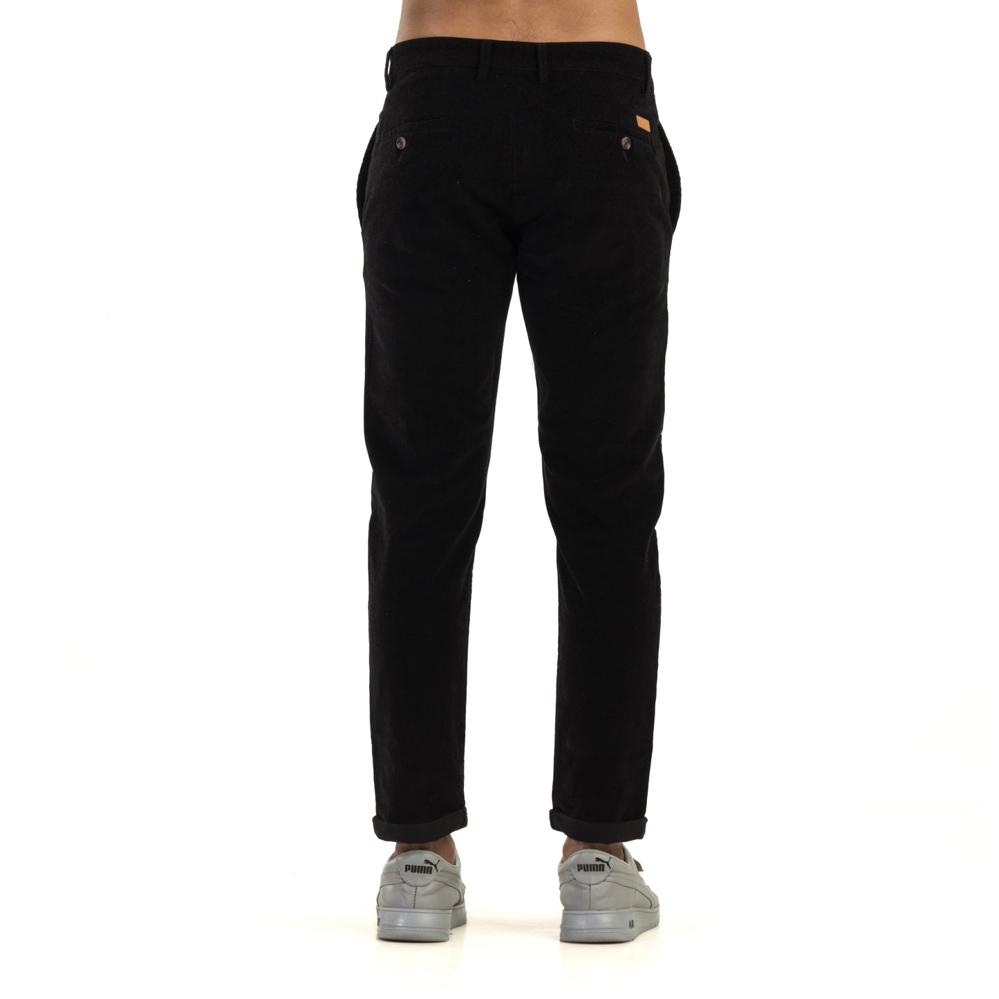 Black Corduroy Chinos