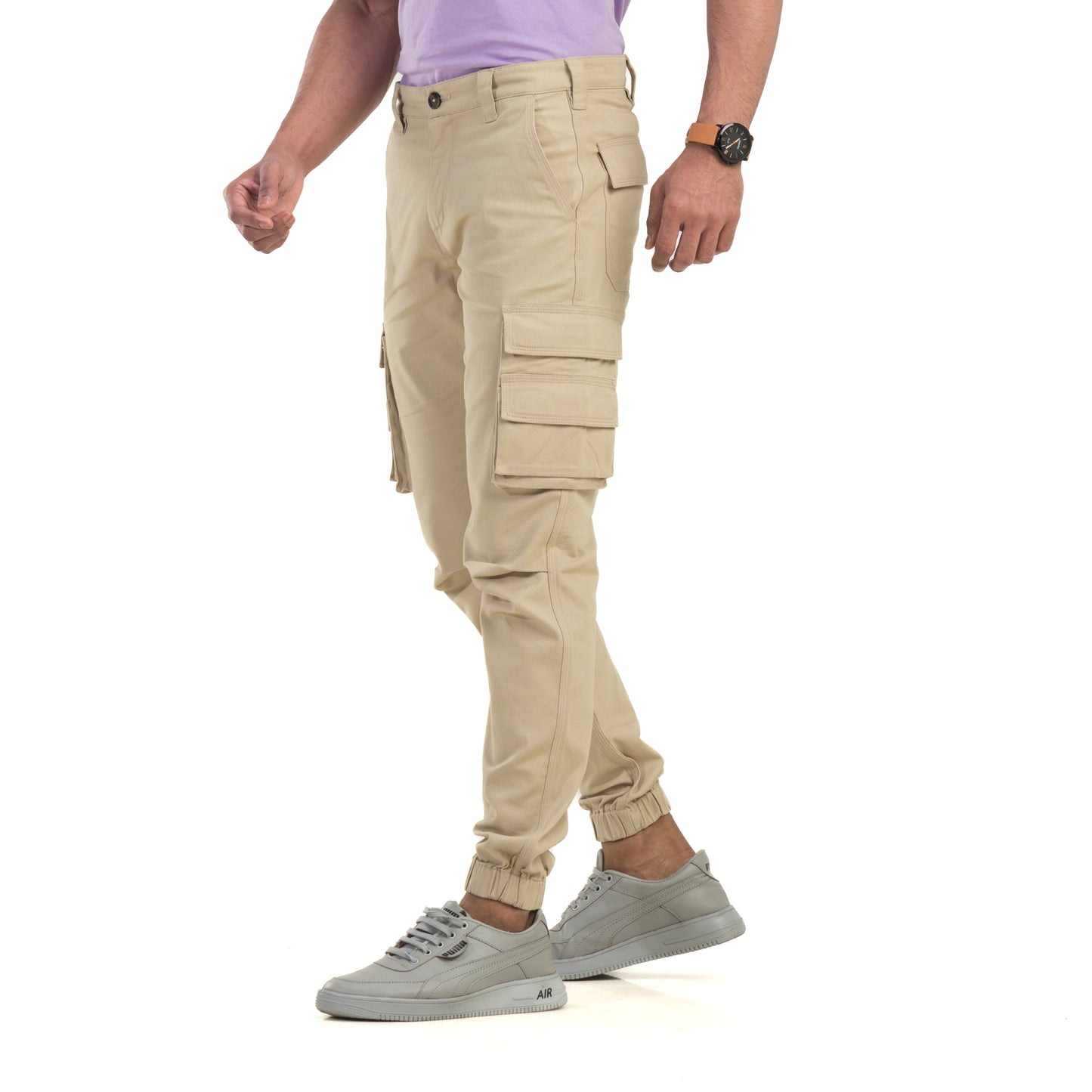 Beige Cargo Trouser