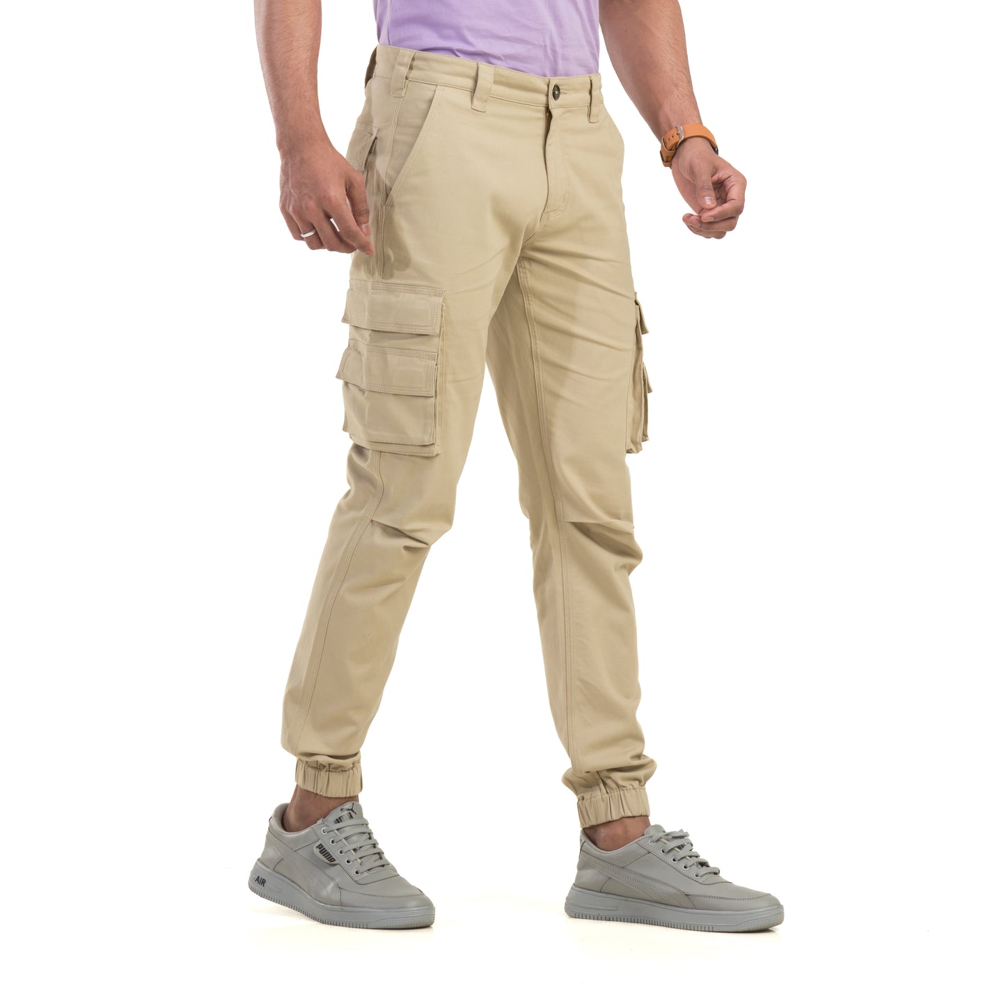 Beige Cargo Trouser