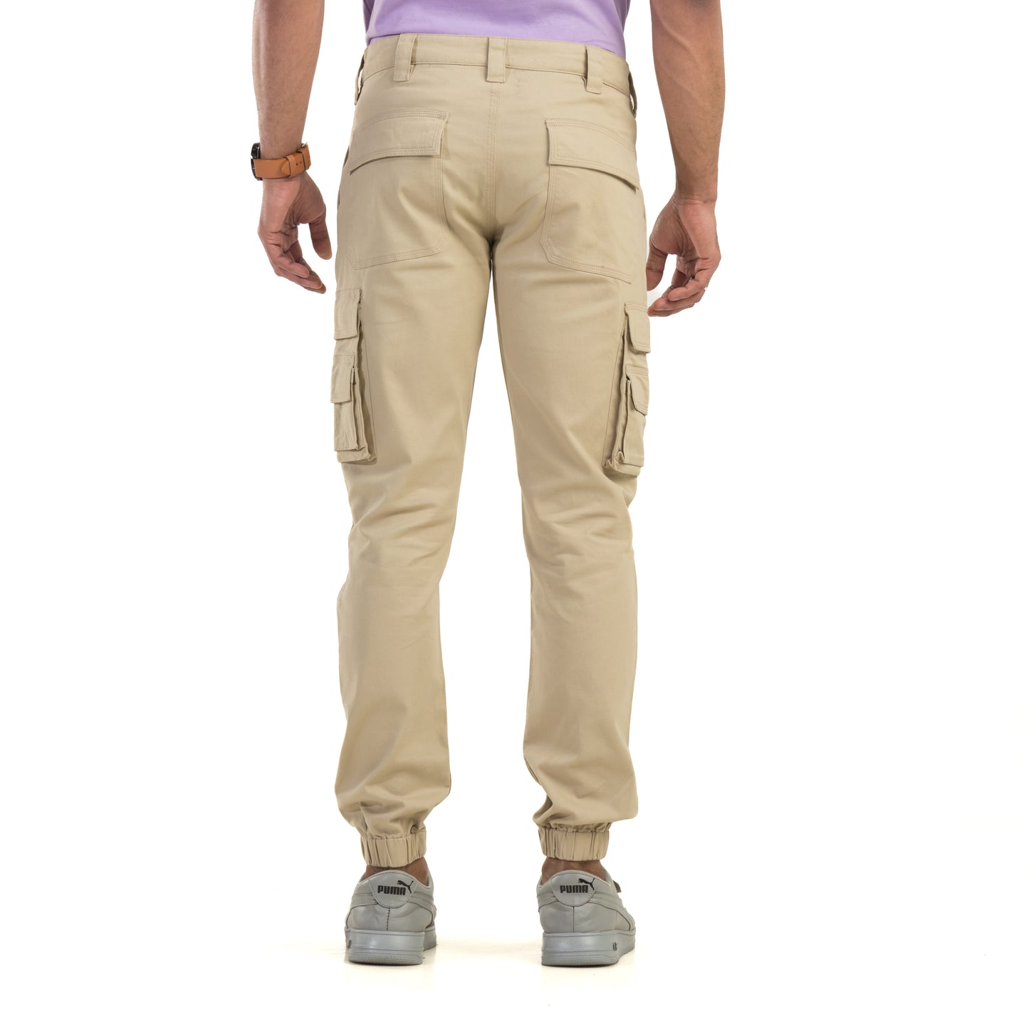 Beige Cargo Trouser
