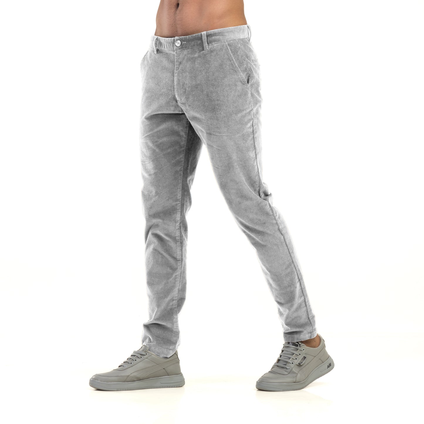 Grey Corduroy Chinos
