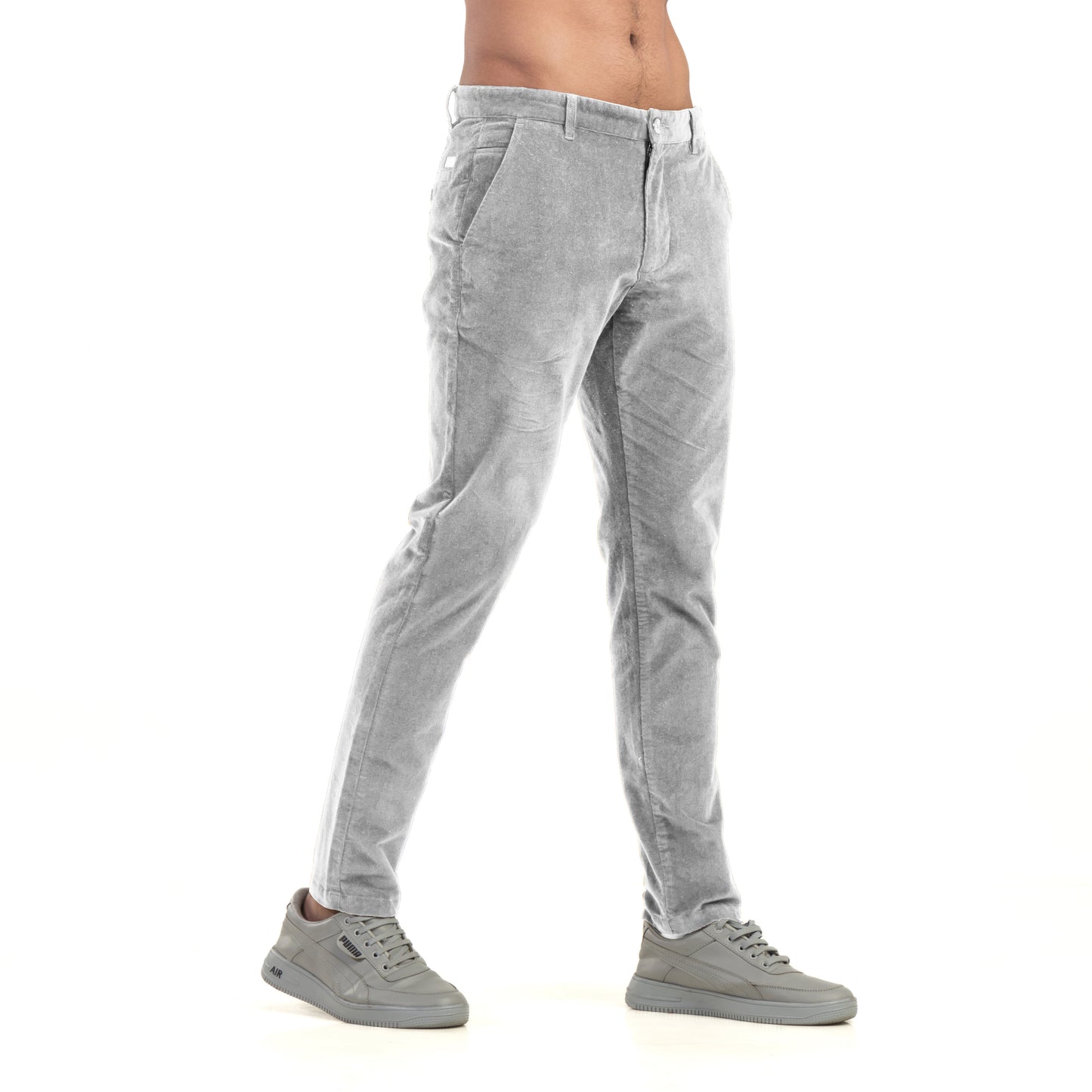 Grey Corduroy Chinos
