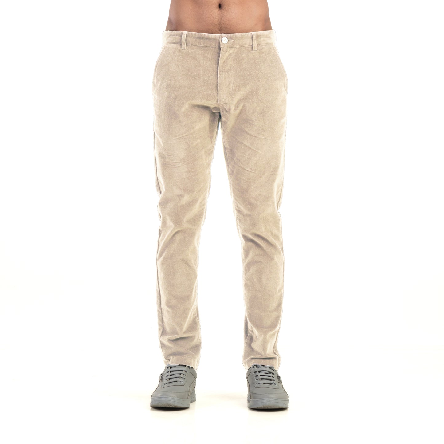 Beige Corduroy Chinos