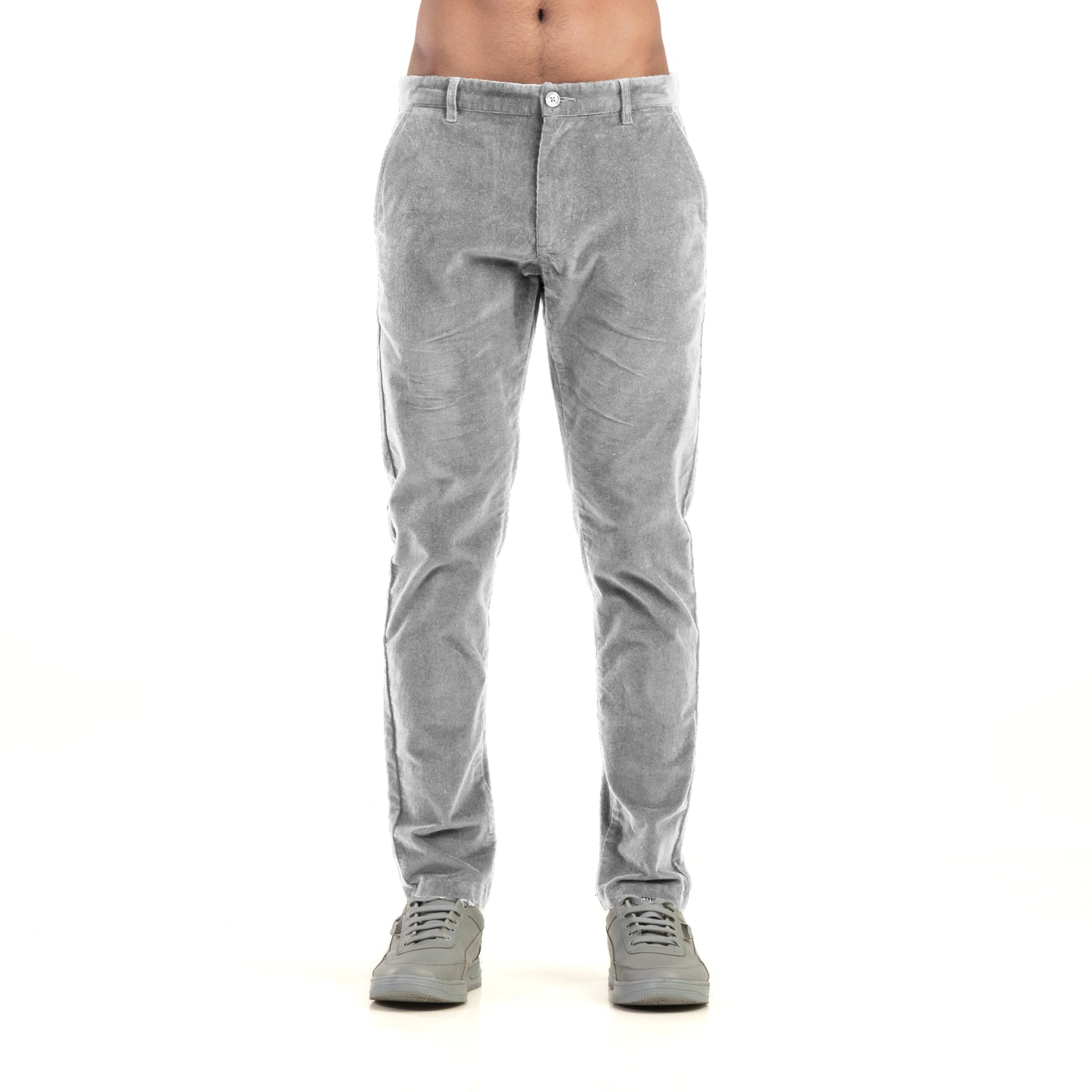 Grey Corduroy Chinos