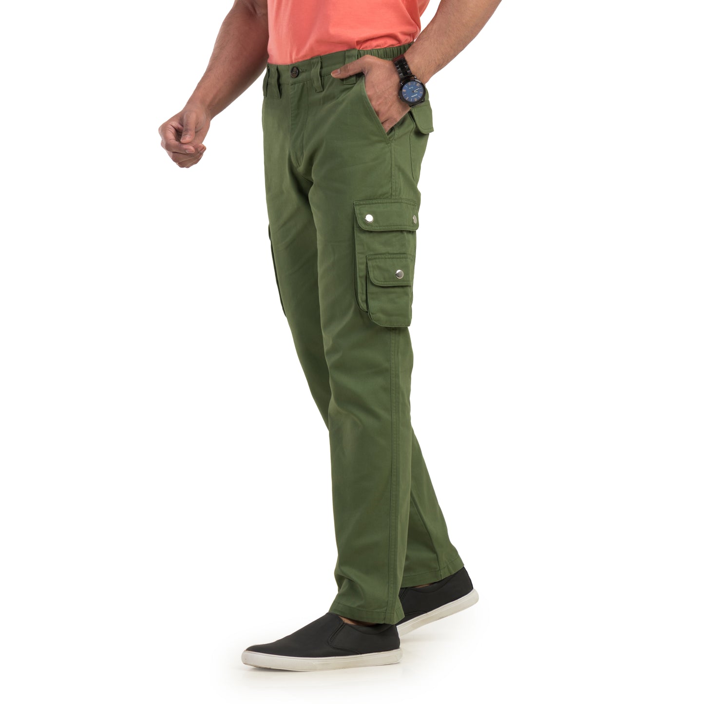Olive Green Cargo Trouser