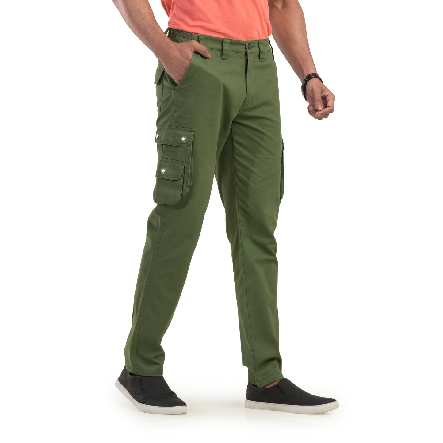 Olive Green Cargo Trouser