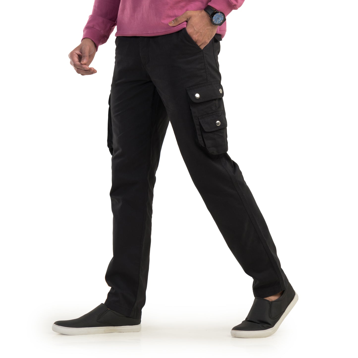 Black Cargo Trouser