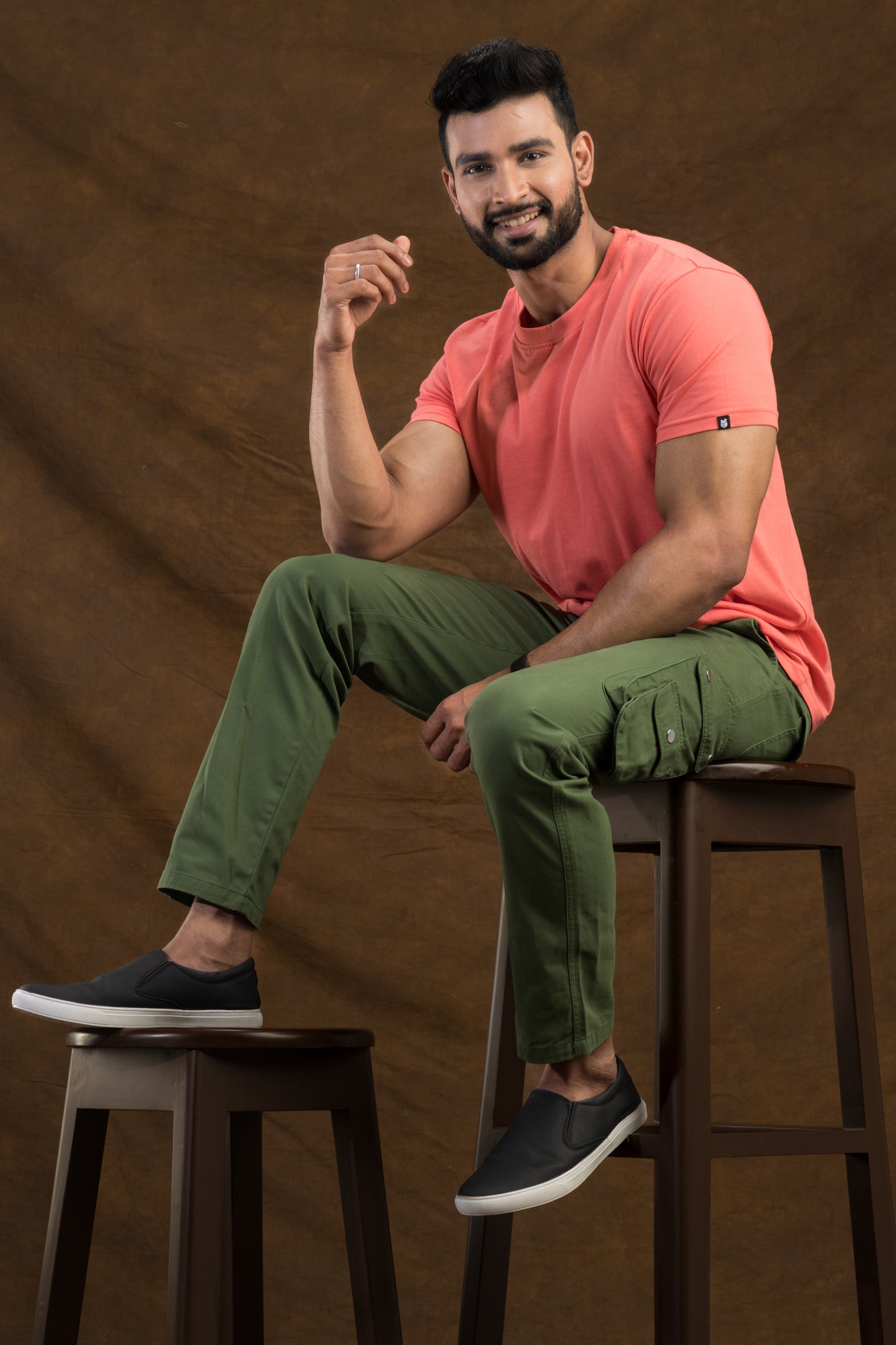Olive Green Cargo Trouser