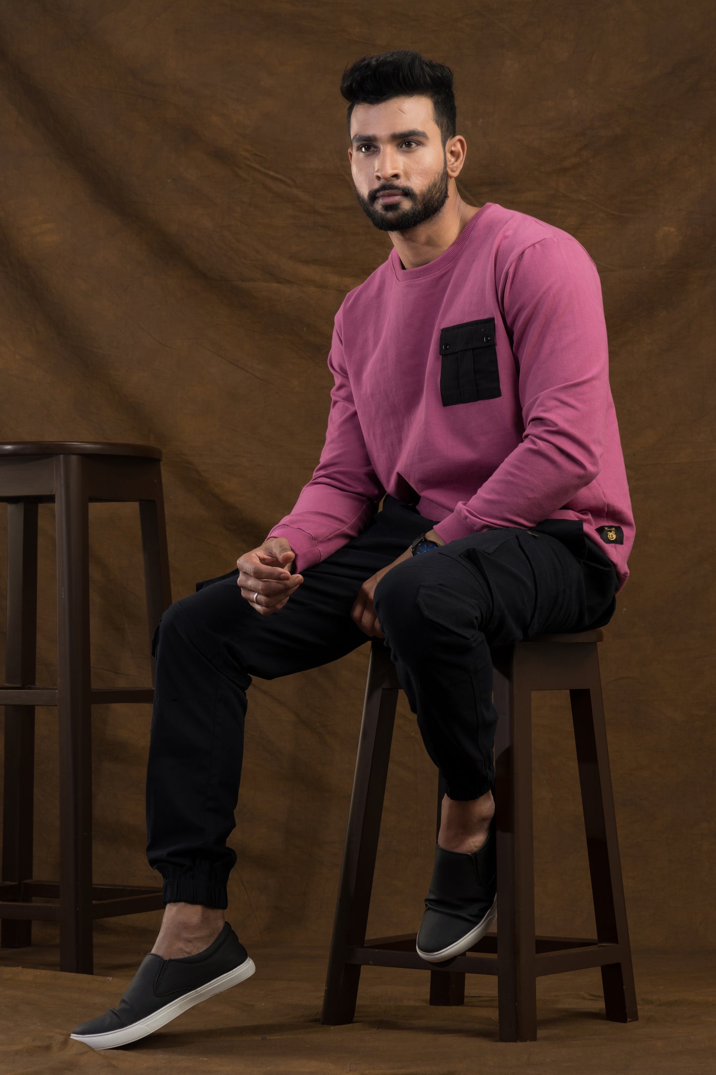 Black Cargo Trouser