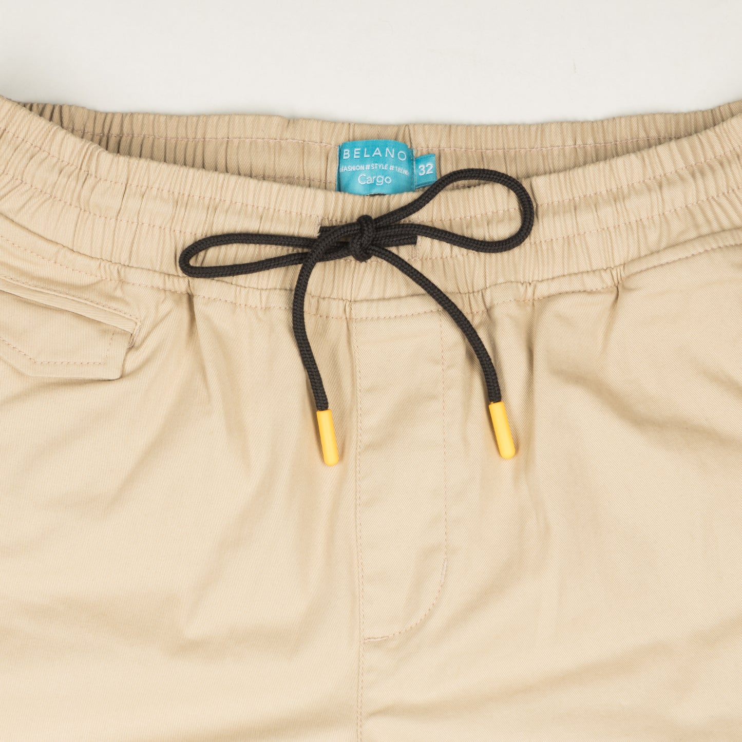 Beige Cargo Jogger Trouser