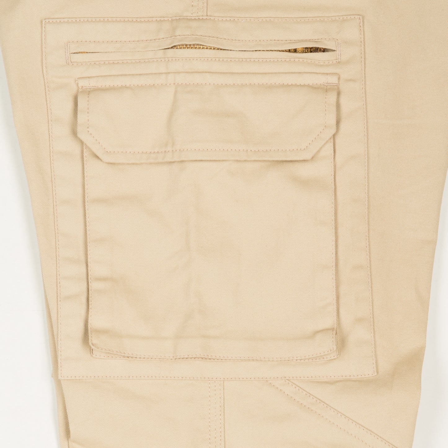 Beige Cargo Jogger Trouser