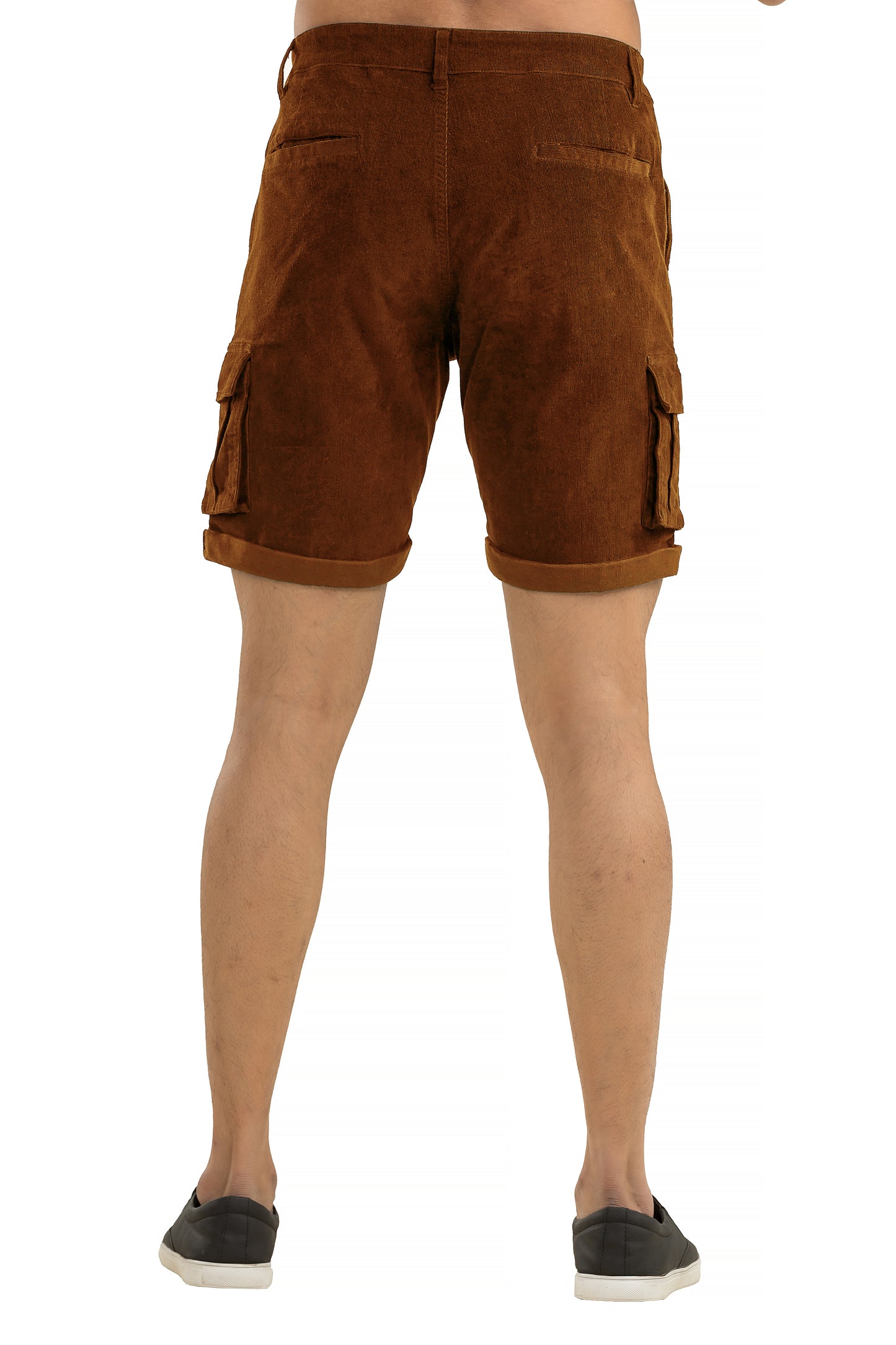 Rust Corduroy Shorts