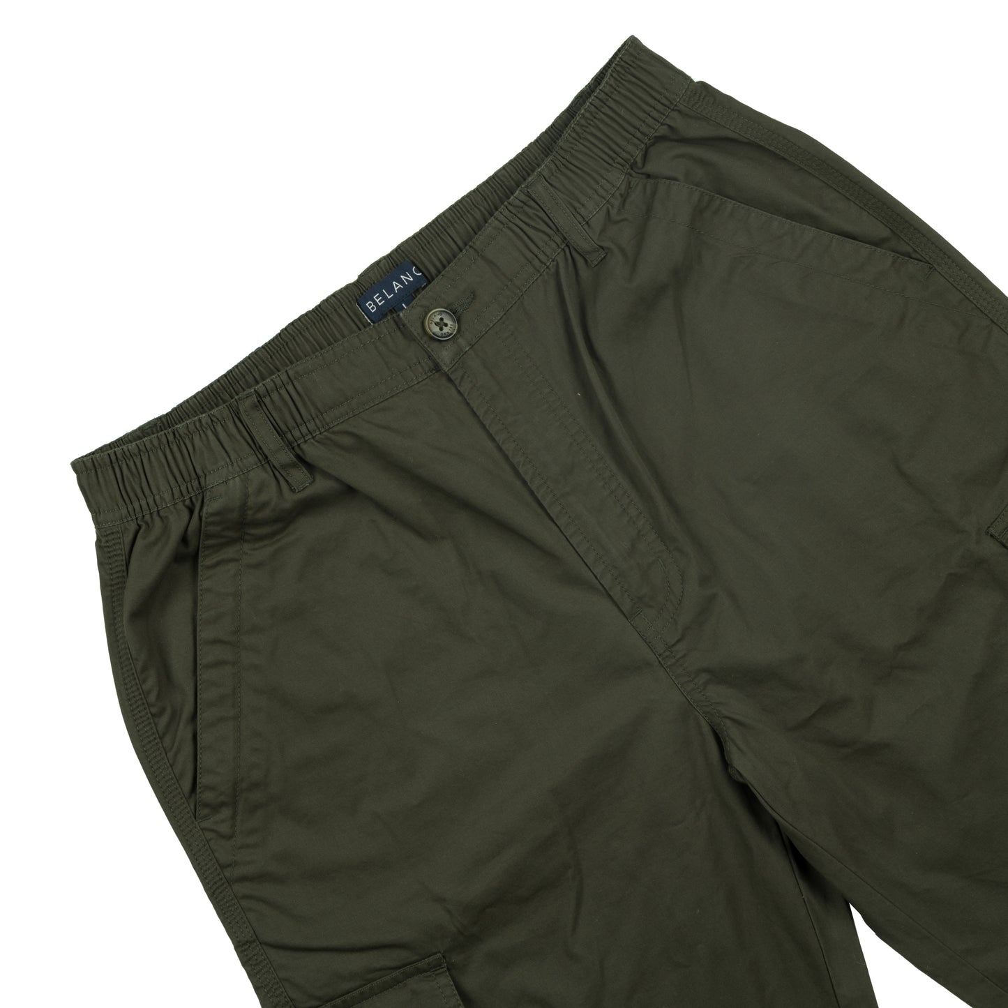 Olive Cargo Long Shorts