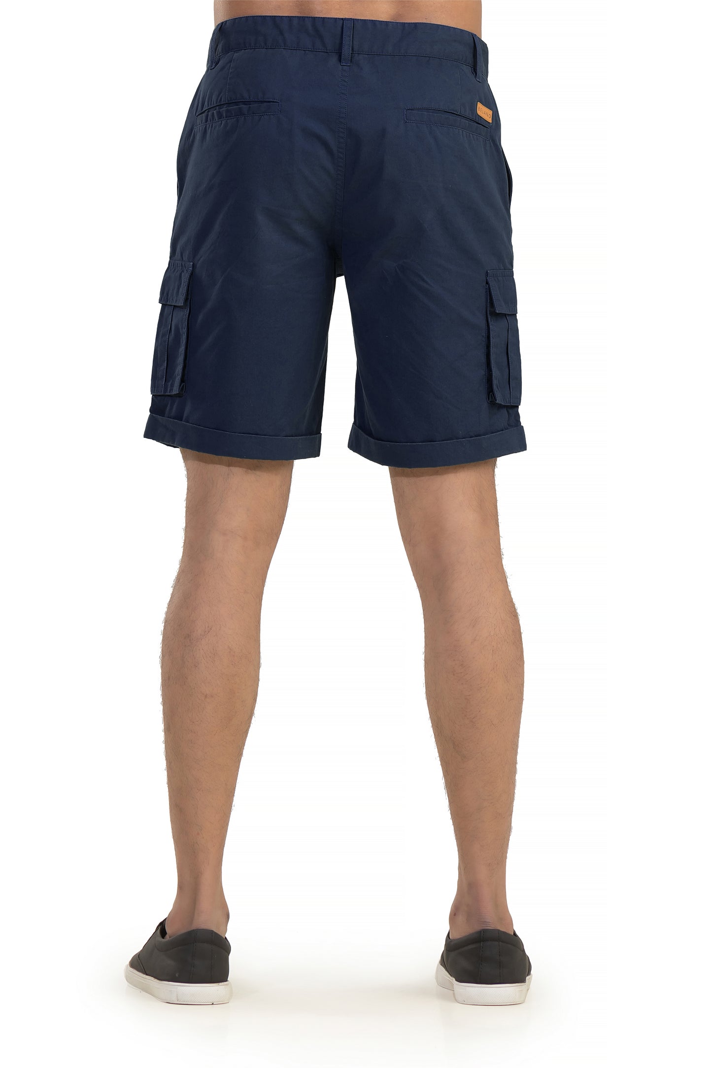 Navy Cotton Shorts