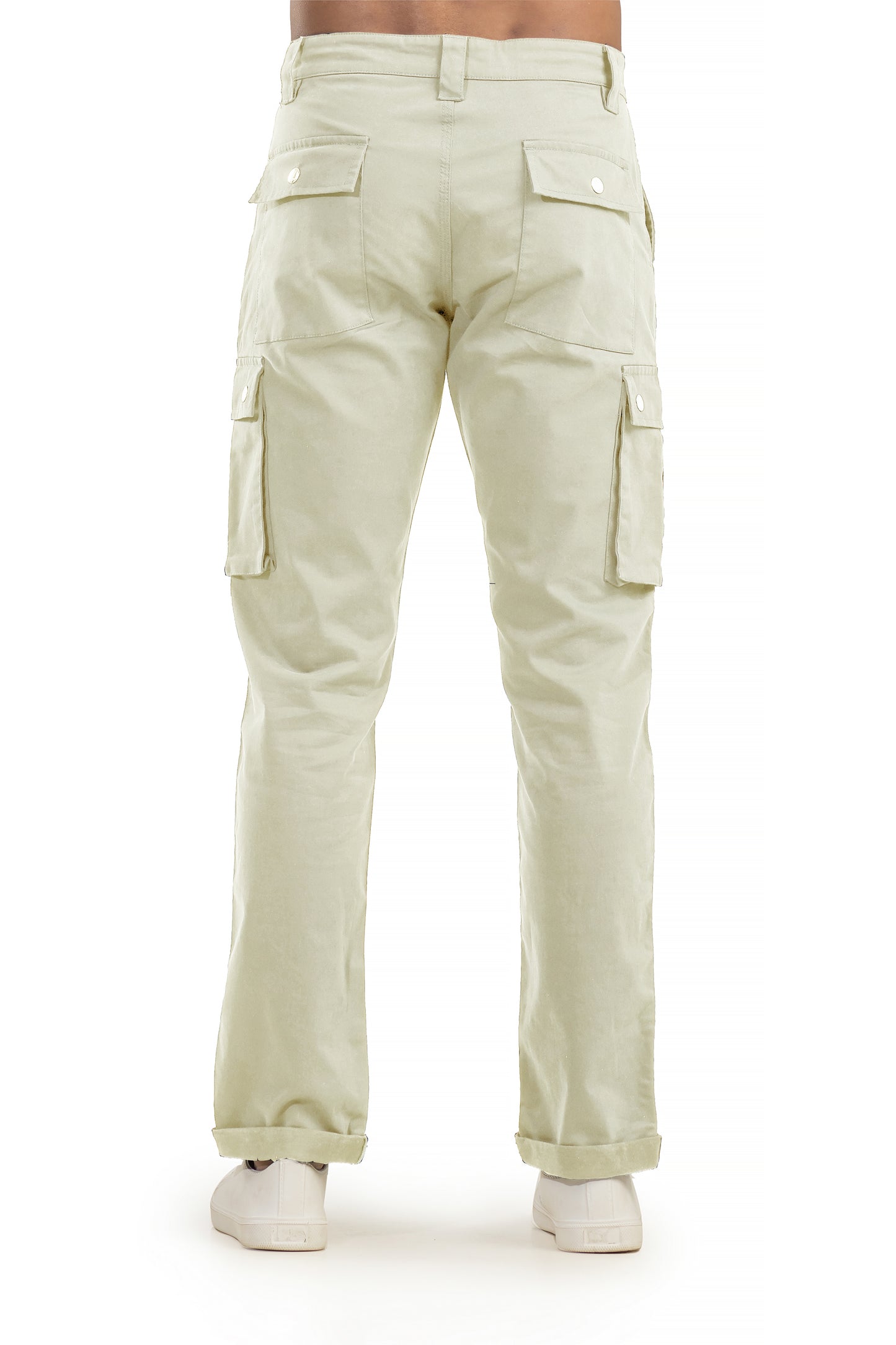 Regular Fit Beige Cargo Trouser