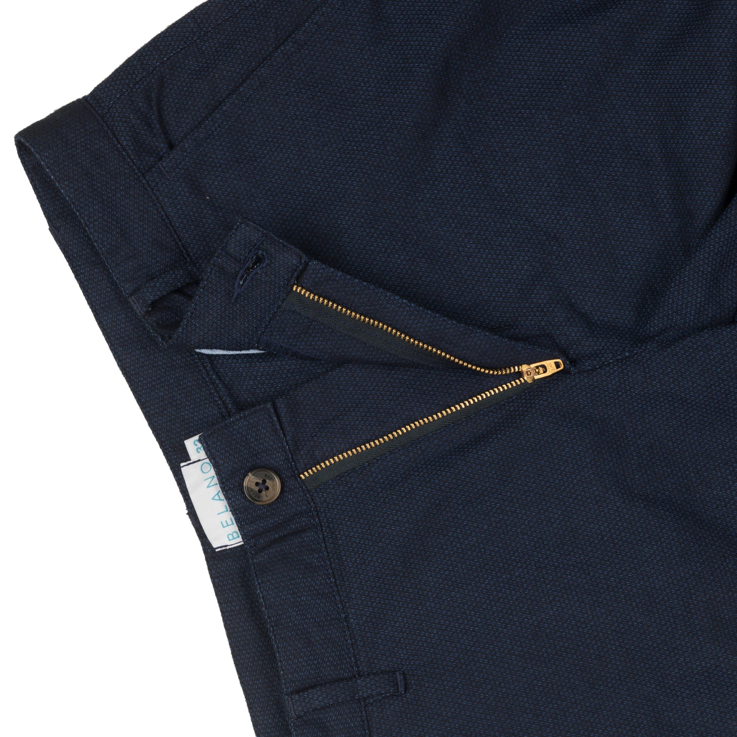 Navy Blue Dobby Chinos
