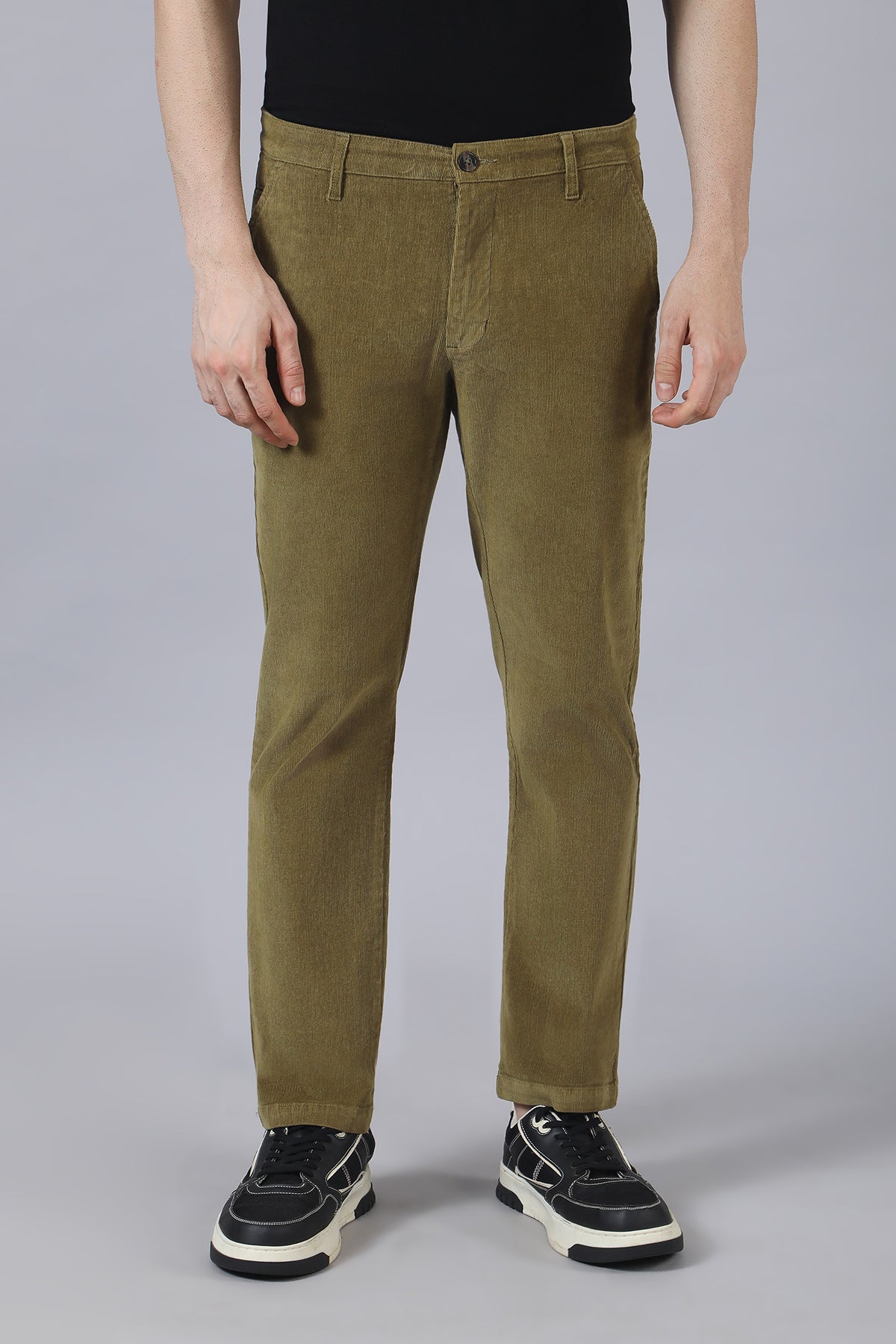Green Corduroy Chinos