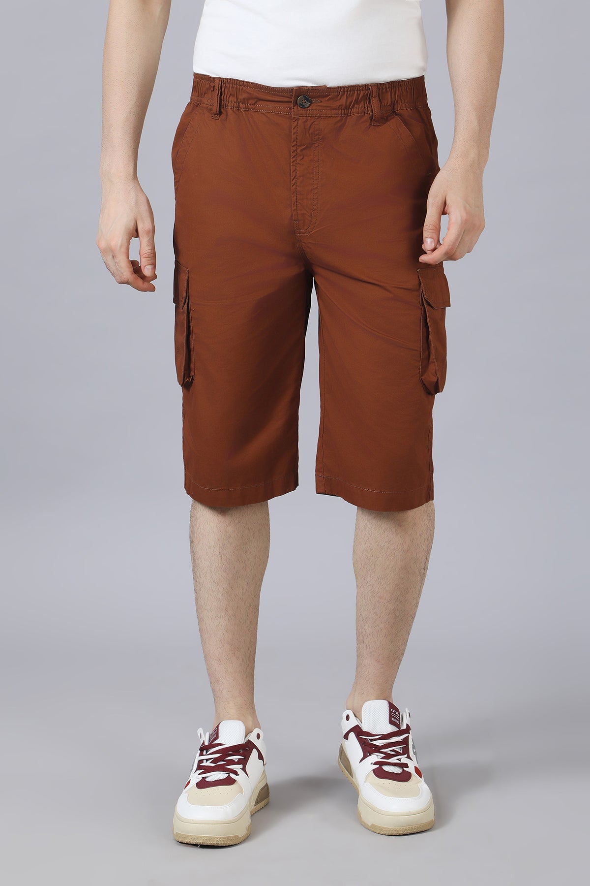 Rust Cargo Long Shorts
