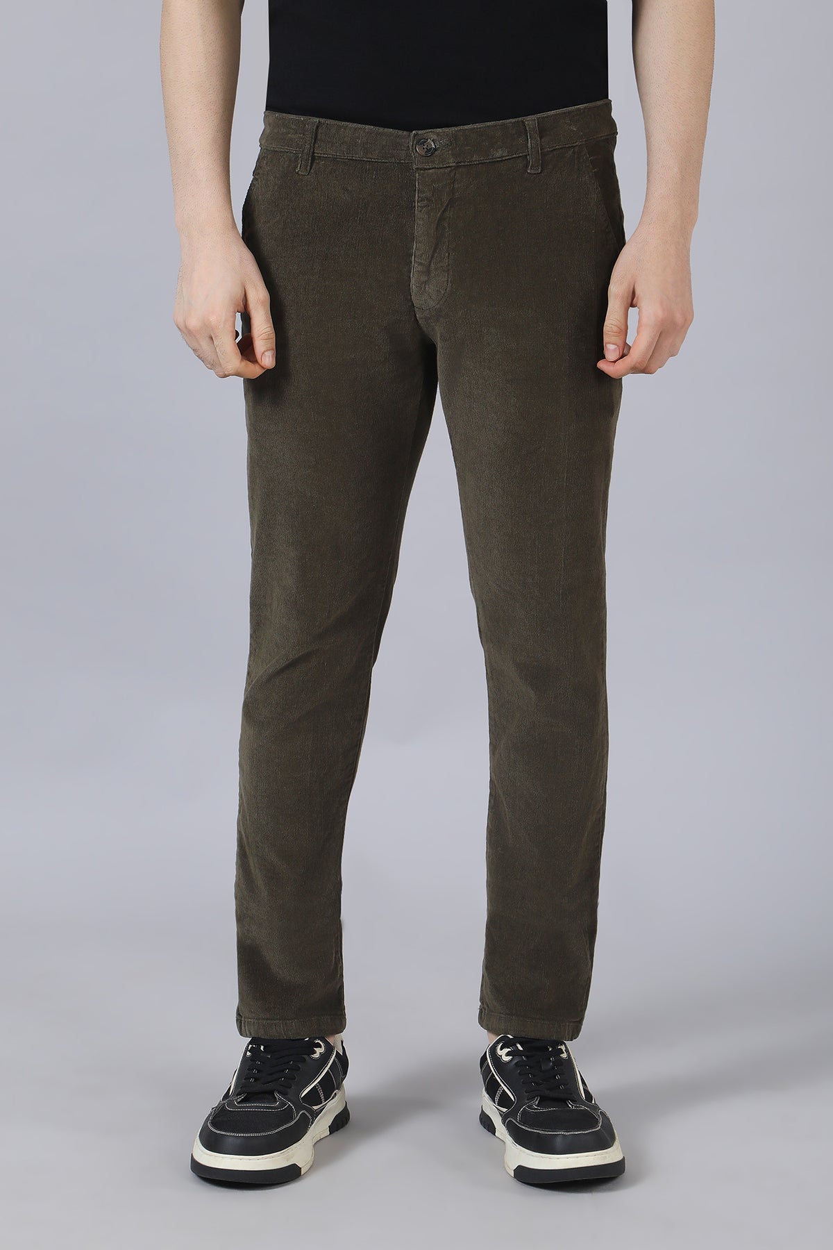 Olive Corduroy Chinos