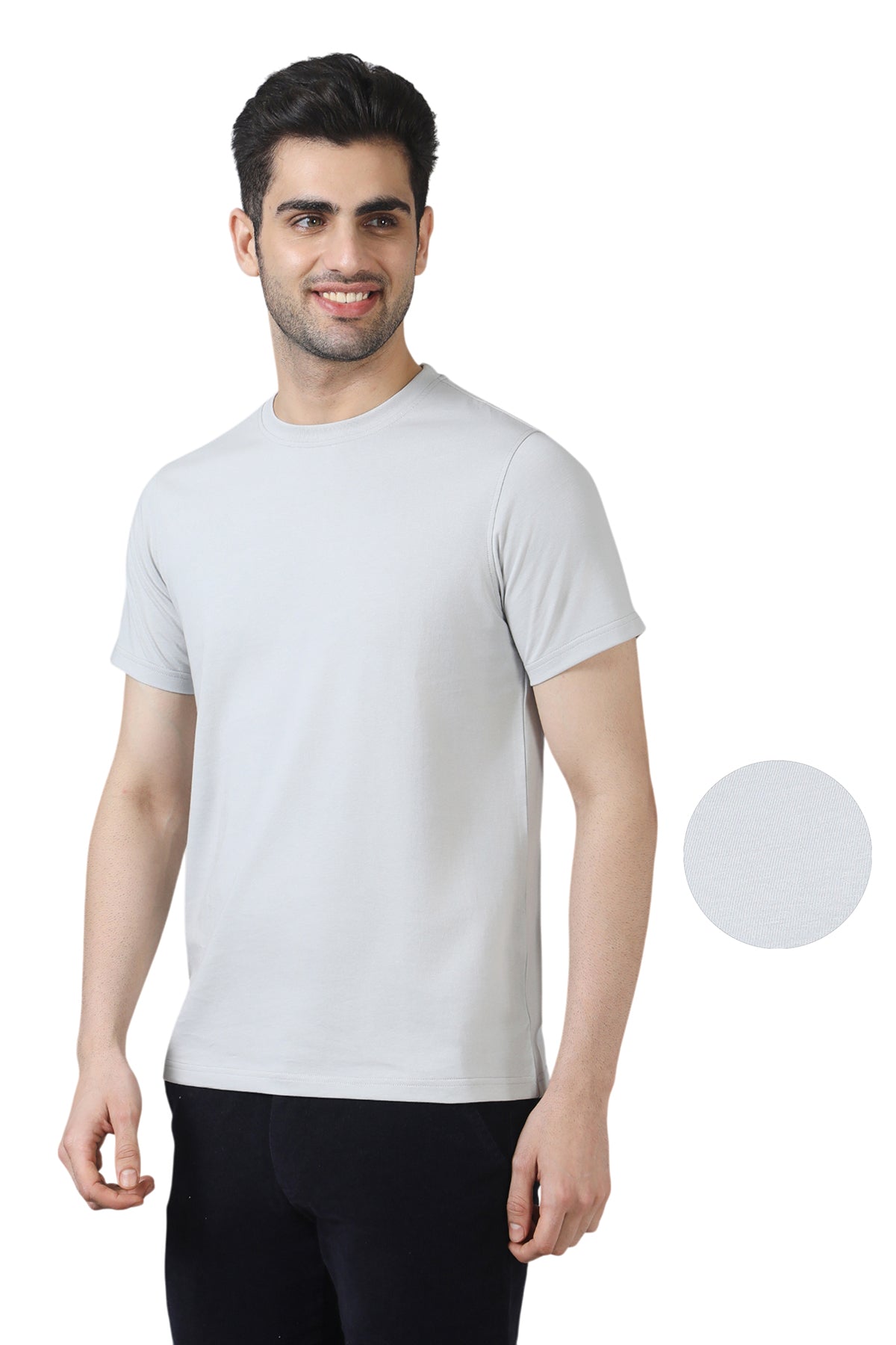 Grey Cotton T-Shirt