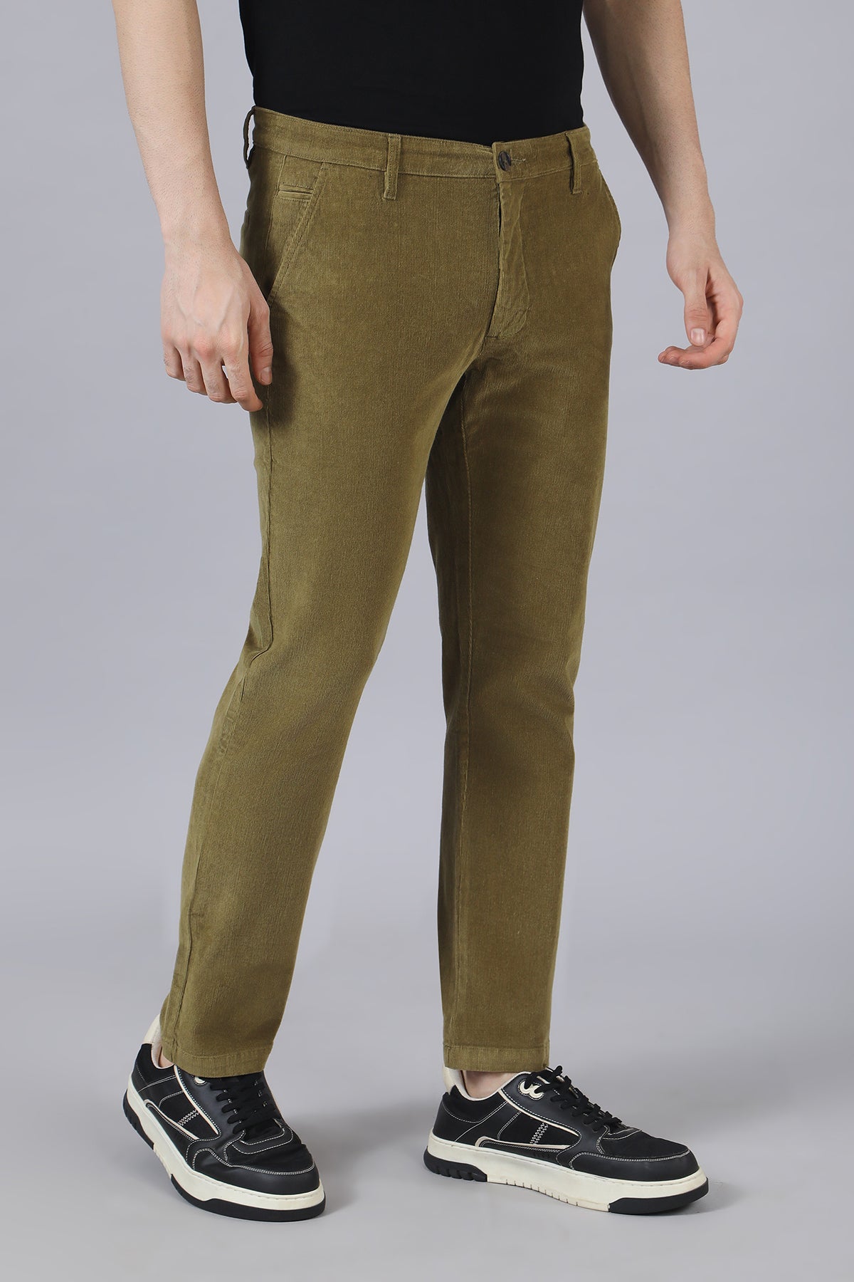 Green Corduroy Chinos