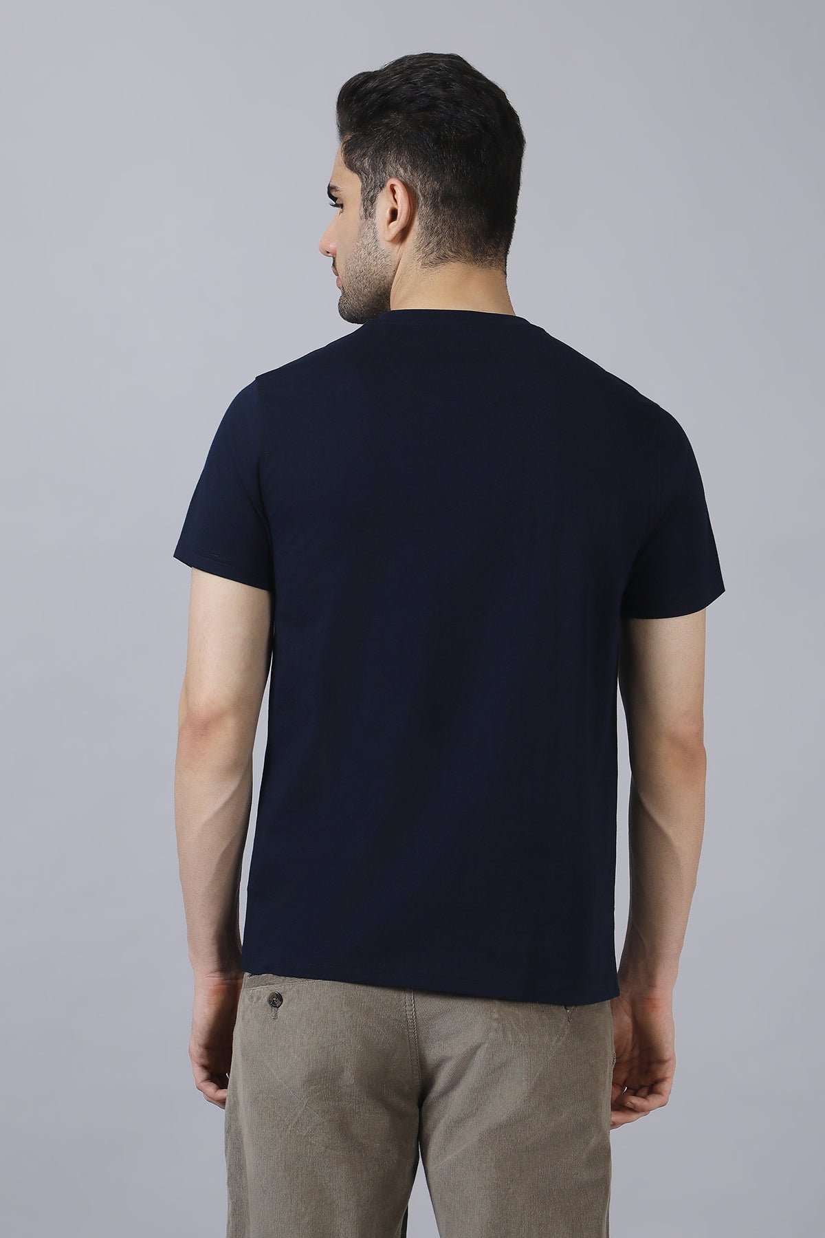 Dark Navy Cotton T-Shirt
