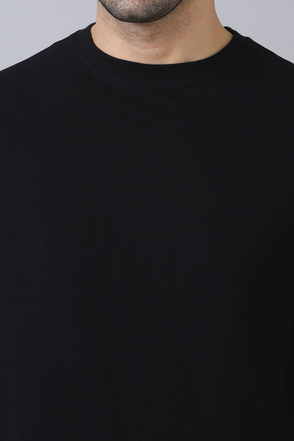 Black Cotton T-Shirt