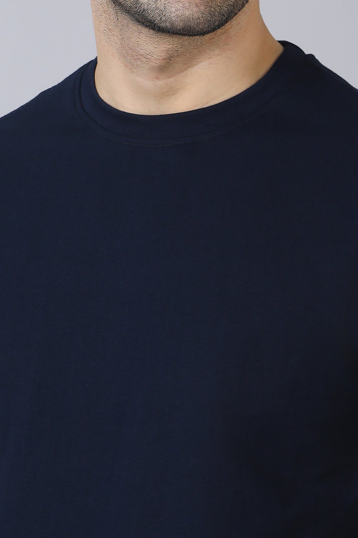 Dark Navy Cotton T-Shirt