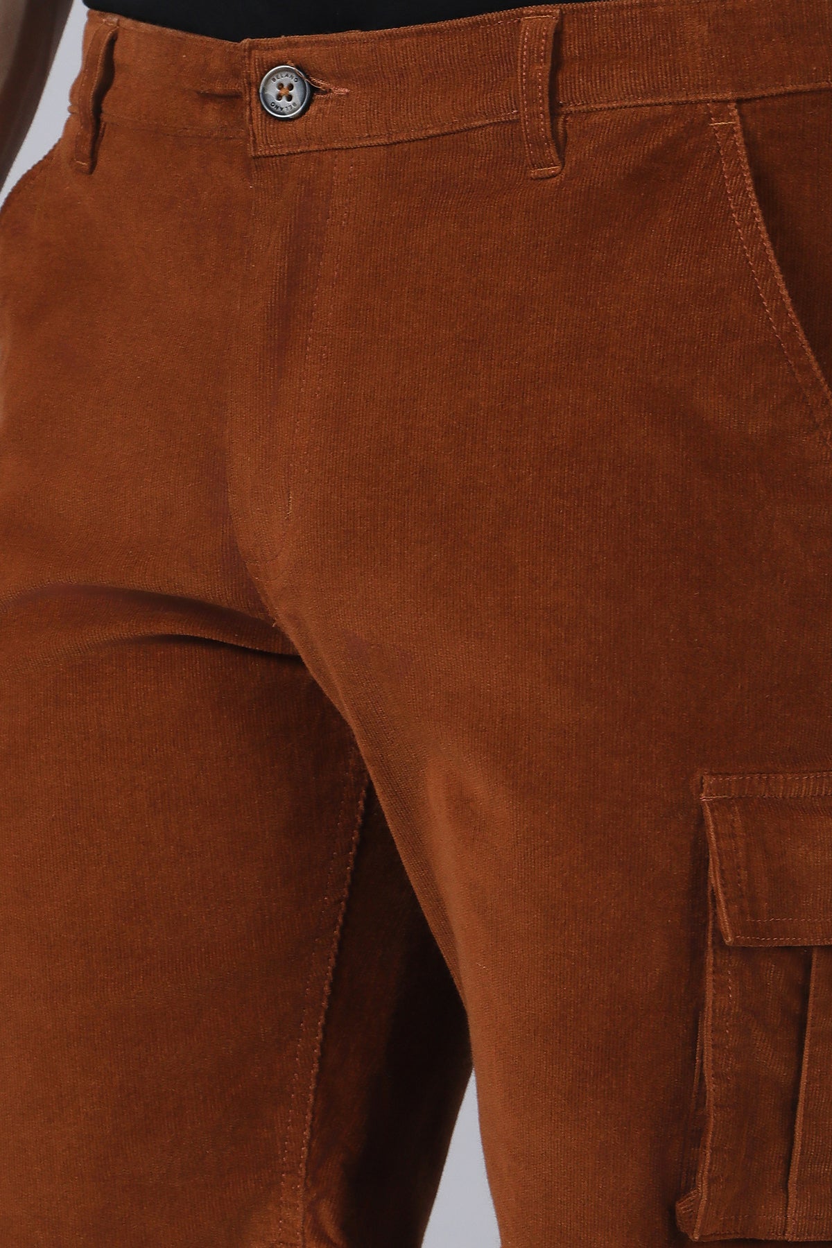 Rust Corduroy Shorts
