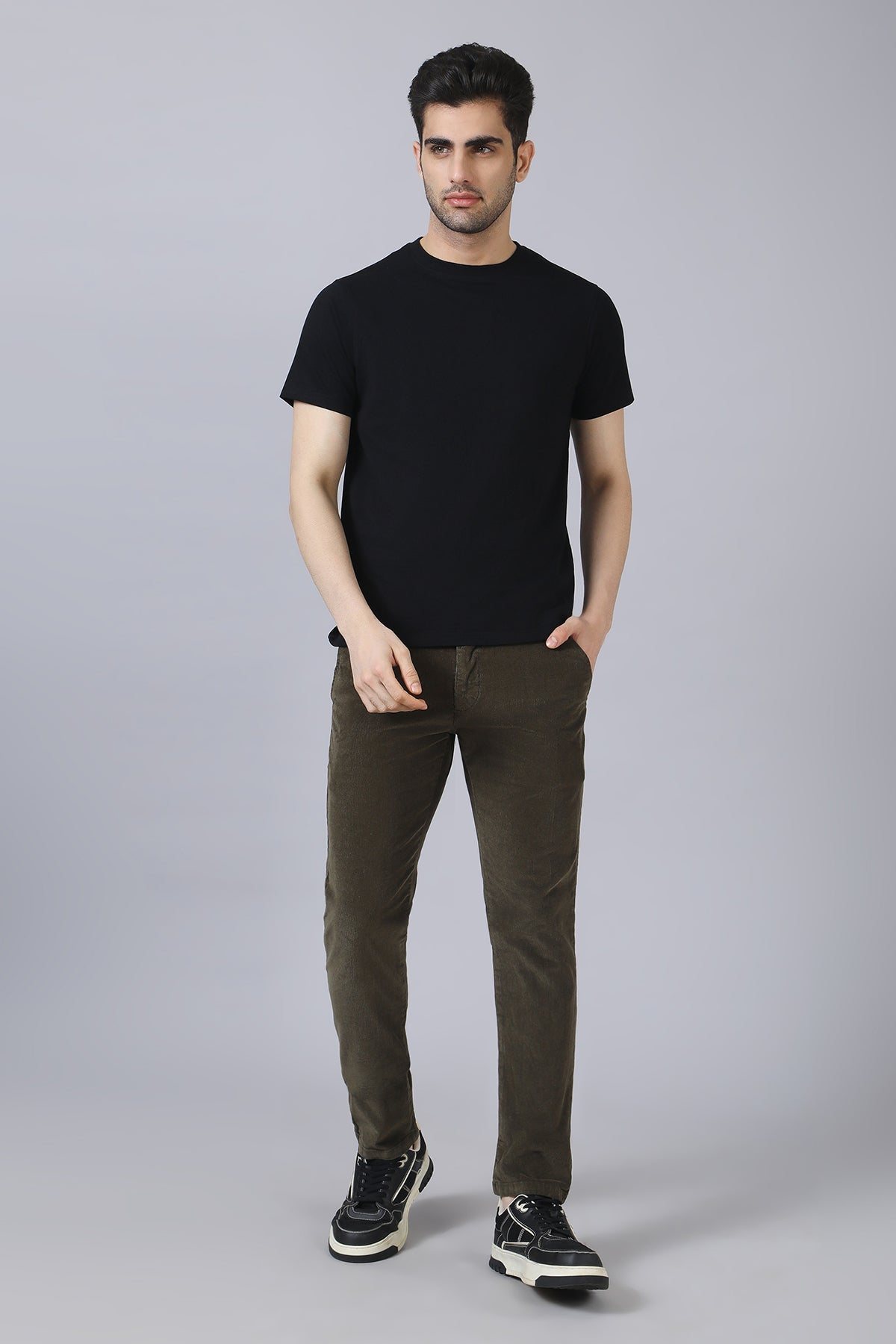 Olive Corduroy Chinos