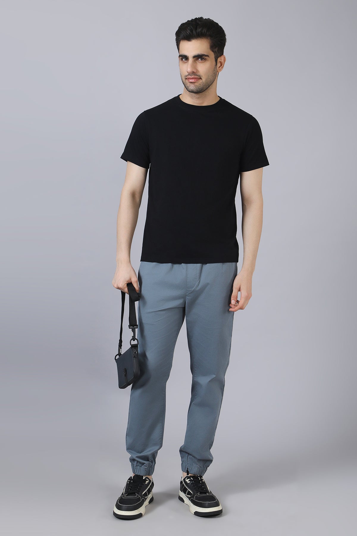 Black Cotton T-Shirt