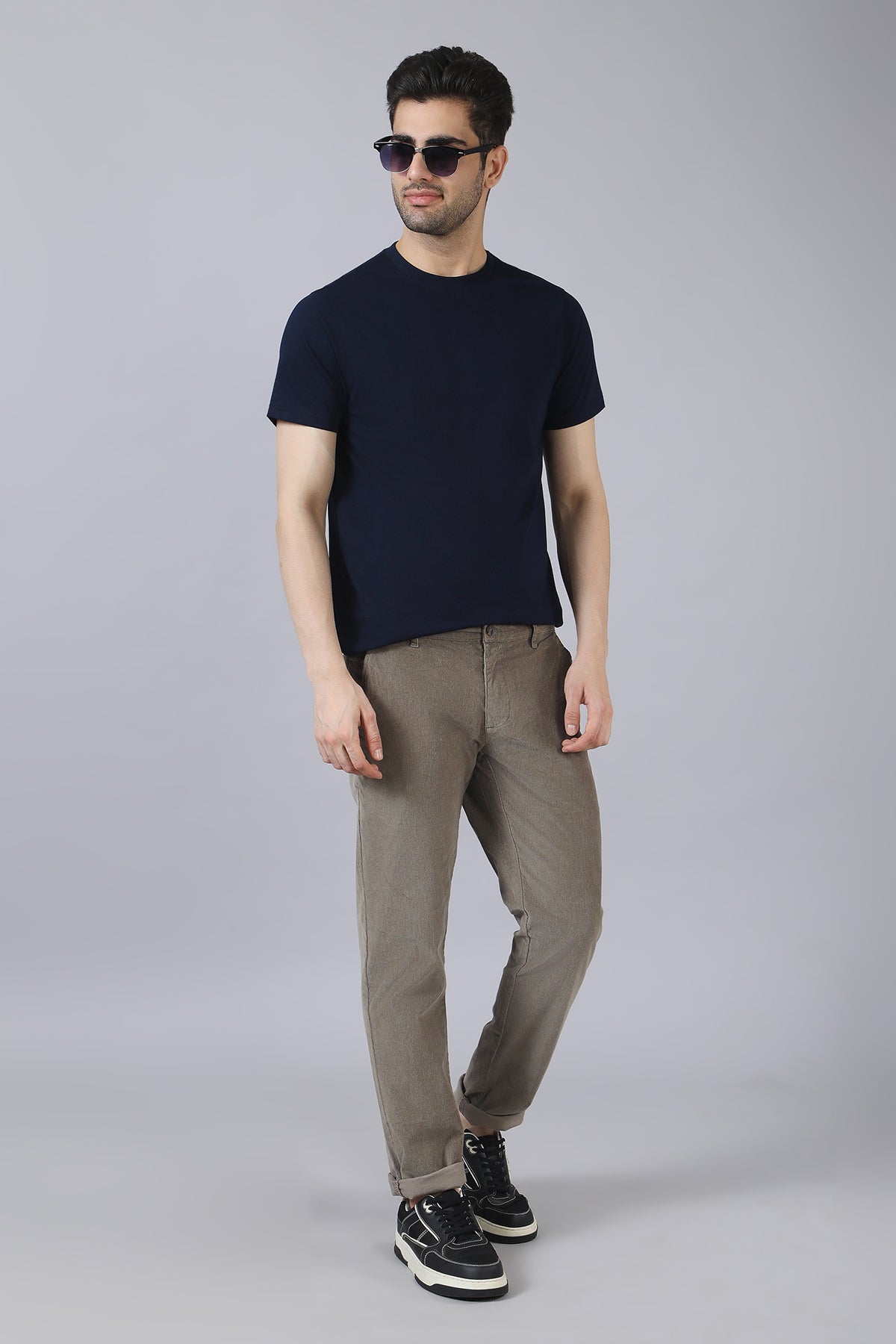 Dark Navy Cotton T-Shirt