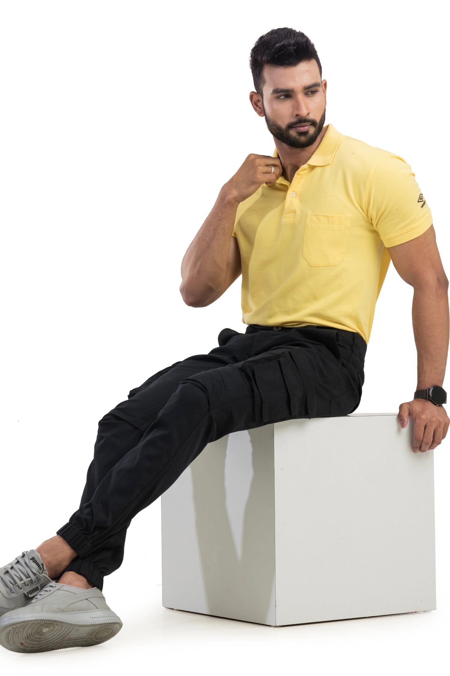 Black Cargo Trouser