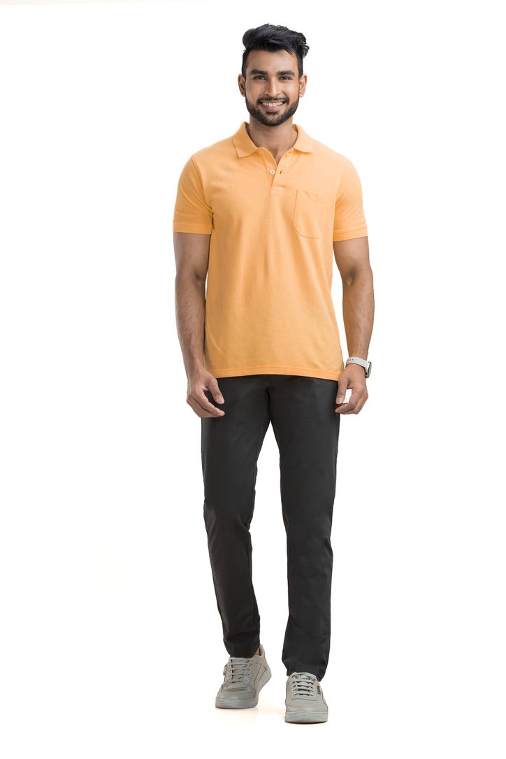 Black Cotton Chinos