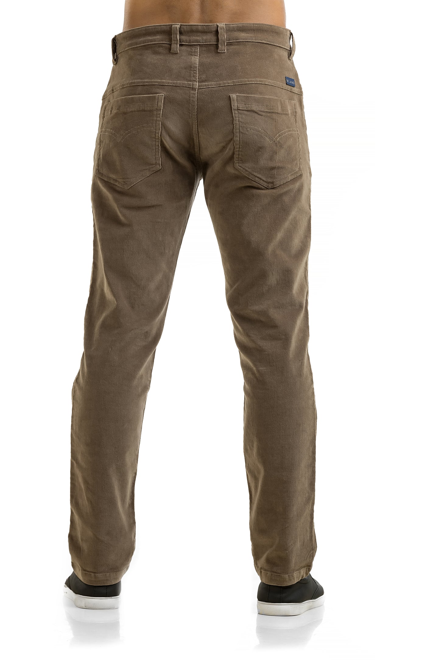 Slim Fit Stone Colour Corduroy Jeans Style