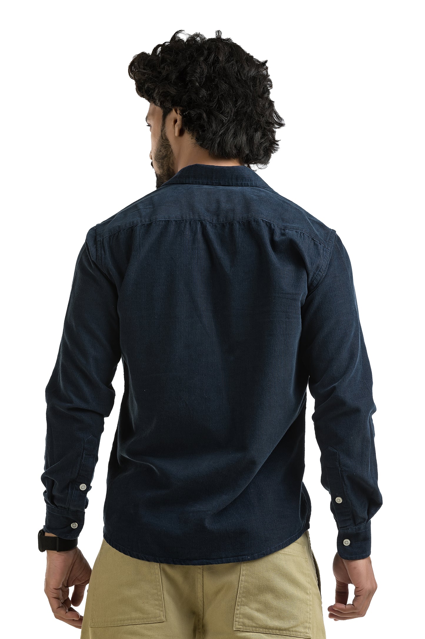 Dark Blue Corduroy Shirt