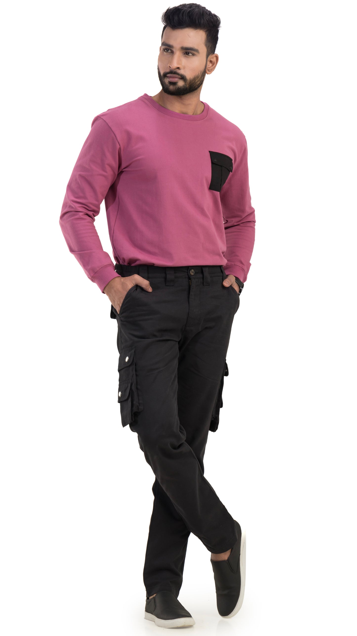 Black Cargo Trouser