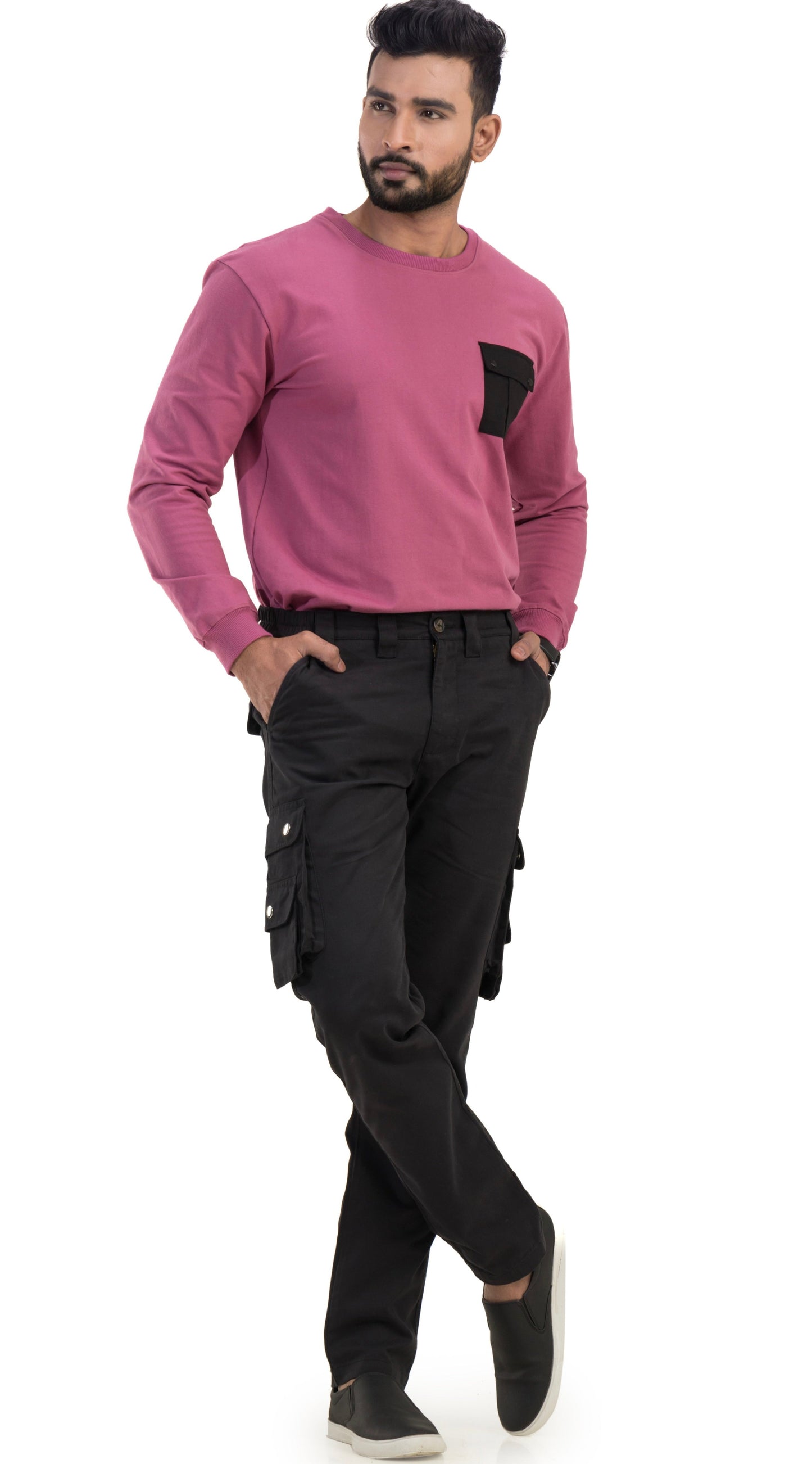 Black Cargo Trouser
