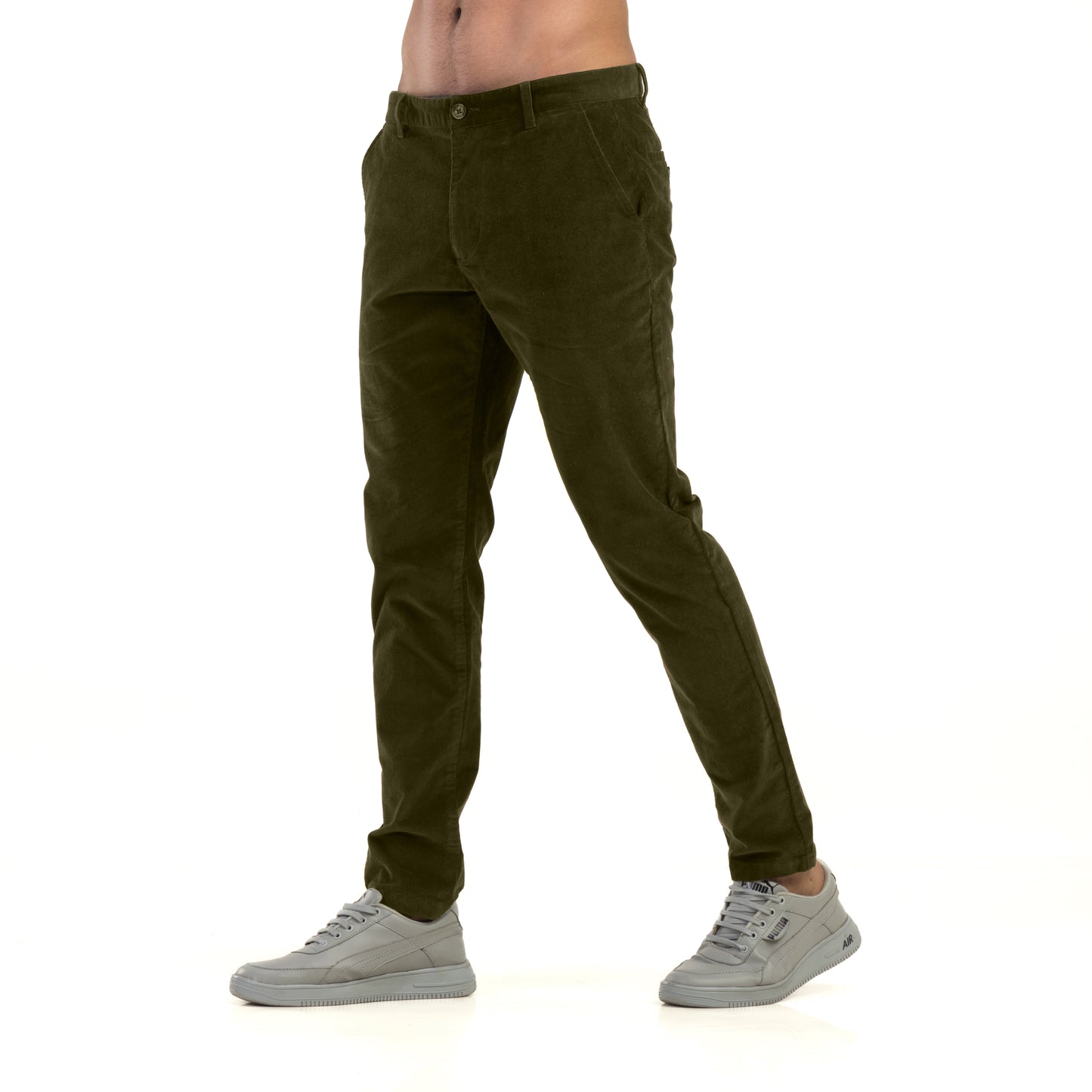 Olive Corduroy Chinos
