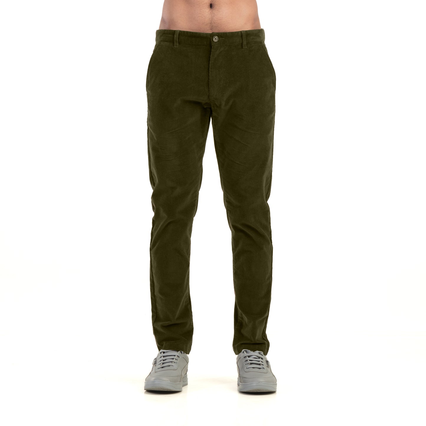 Olive Corduroy Chinos