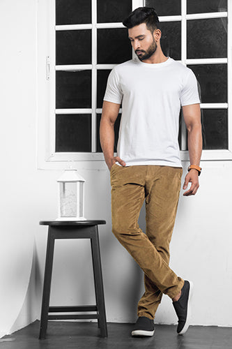 Camel Corduroy Chinos