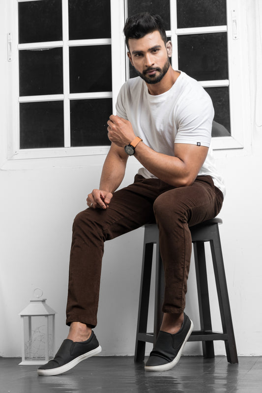 Brown Corduroy Chinos