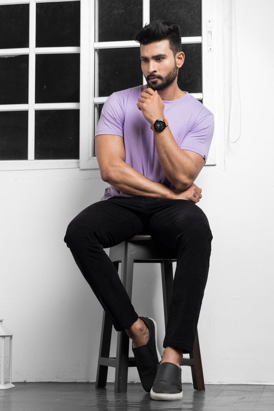 Black Corduroy Chinos