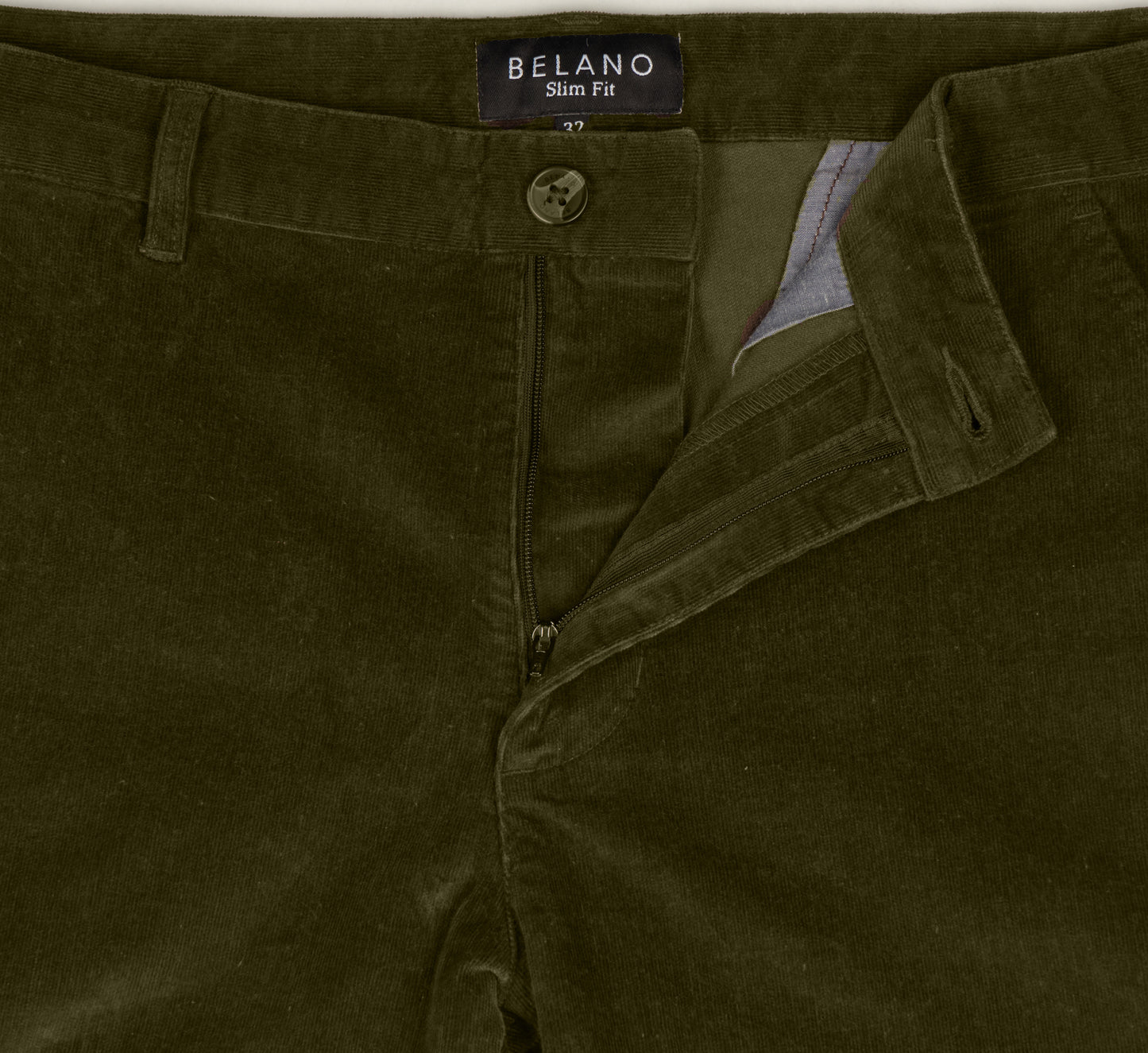 Olive Corduroy Chinos