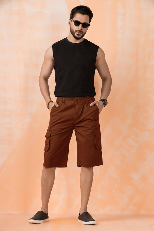 Rust Cargo Long Shorts