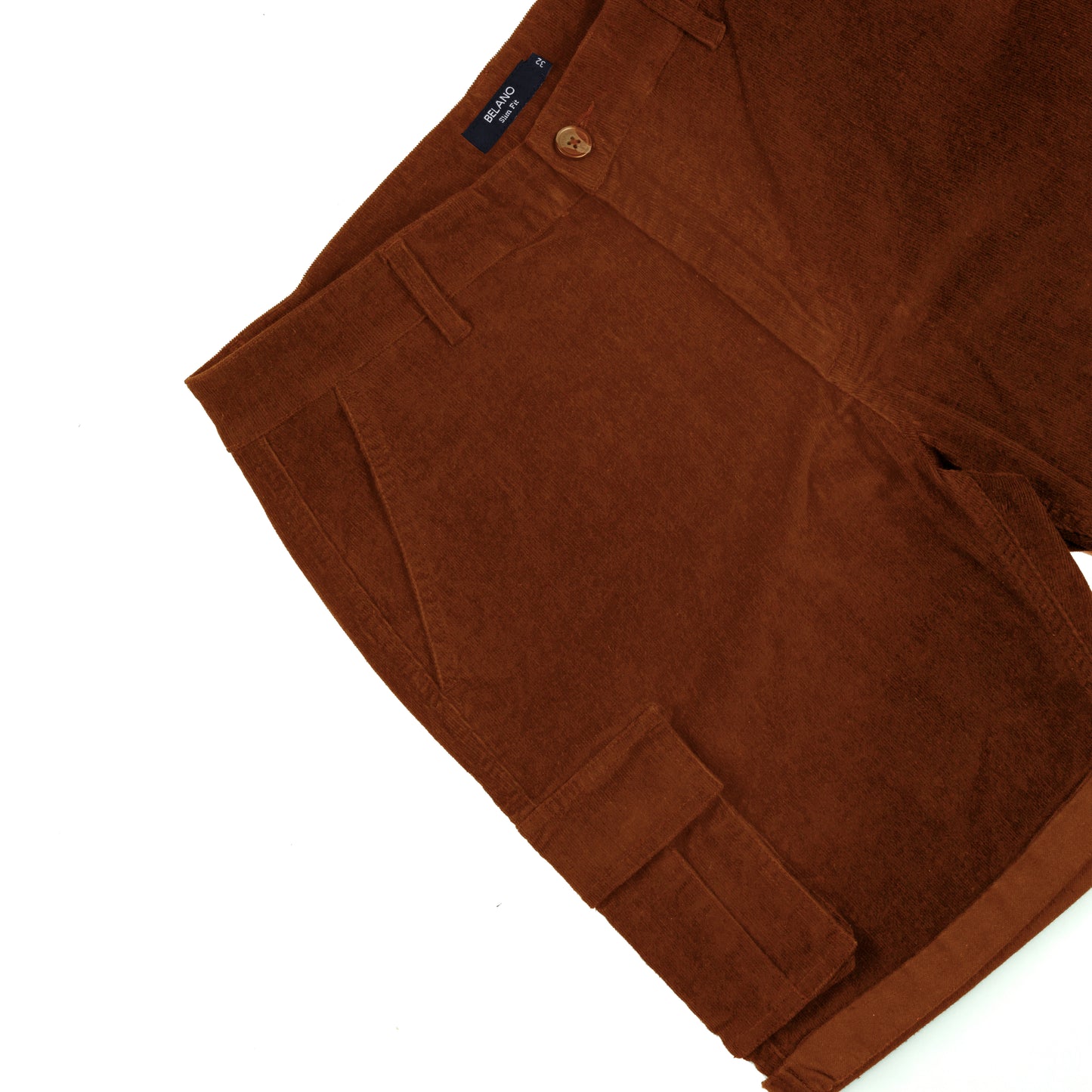 Rust Corduroy Shorts