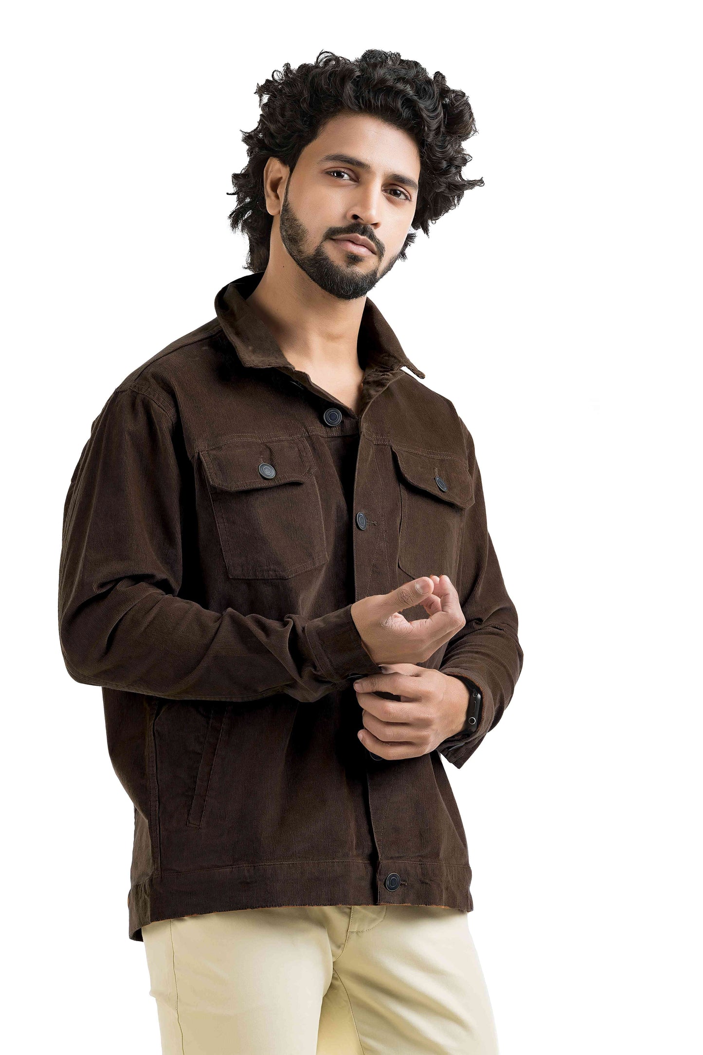 Coffee Corduroy Jacket