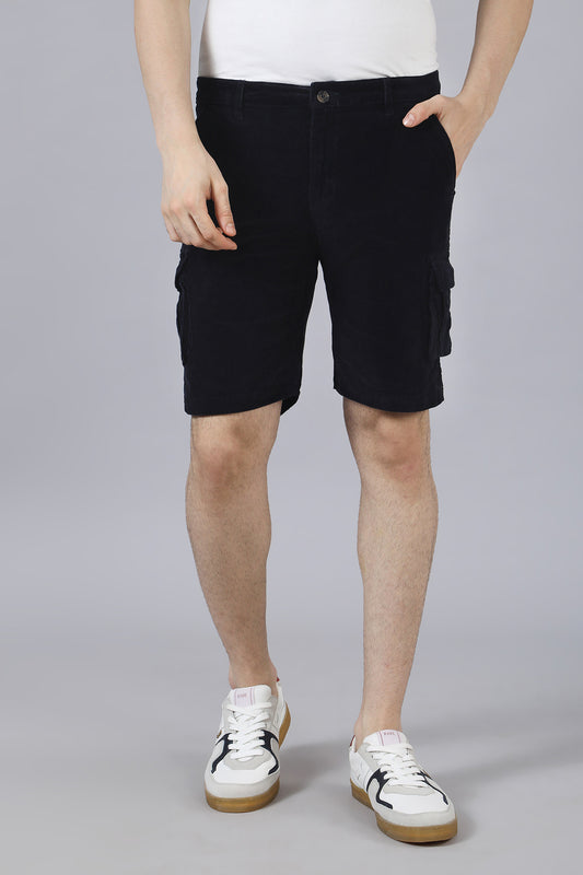 Dark Navy Corduroy Shorts