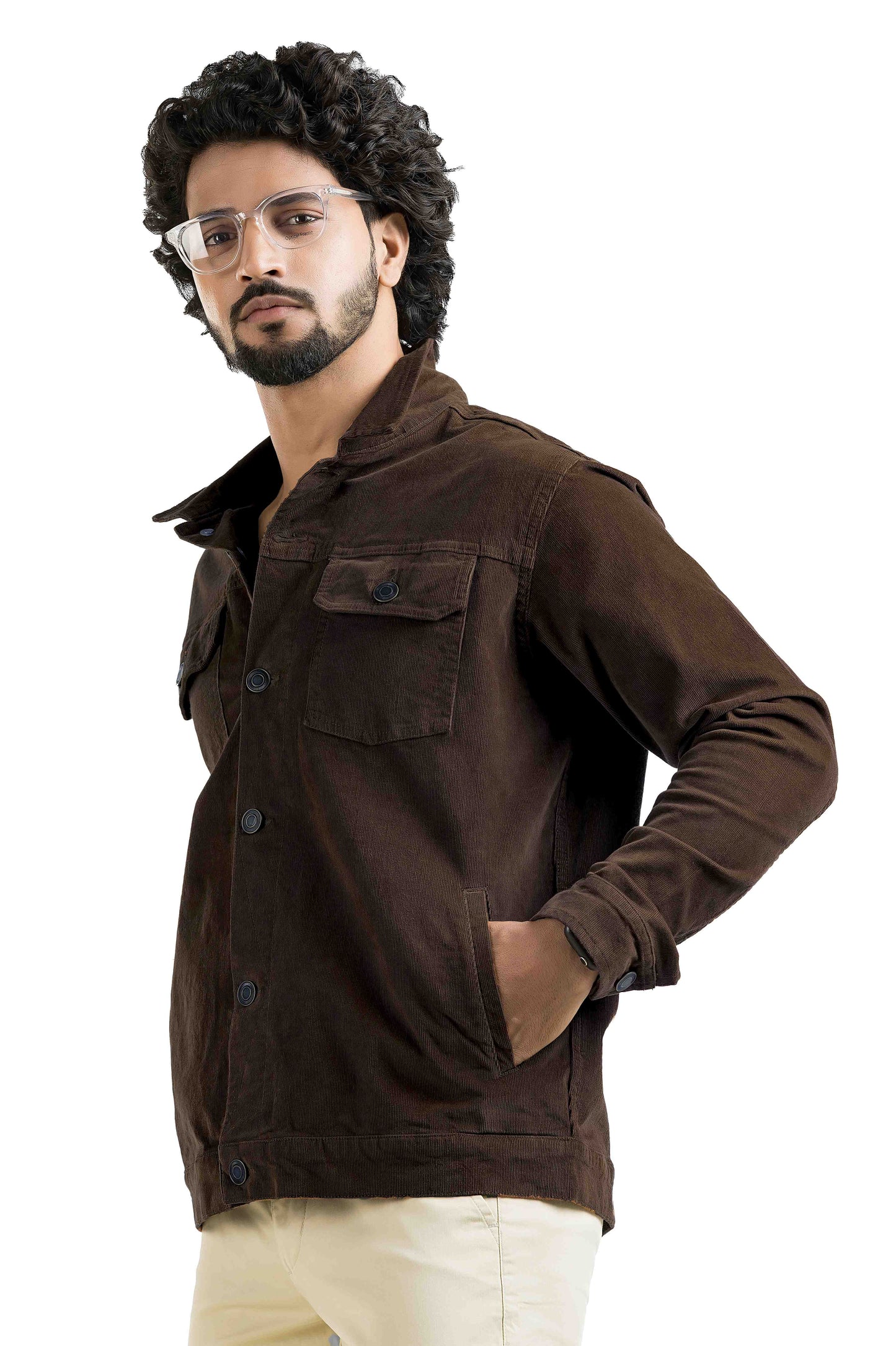 Coffee Corduroy Jacket